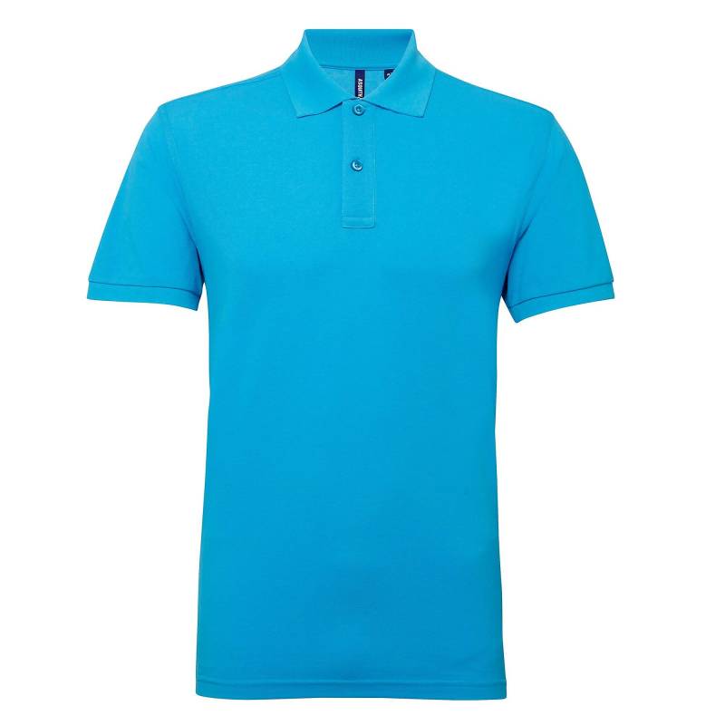 Short Sleeve Performance Formel-polo-hemd Herren Türkisblau 3XL von Asquith & Fox