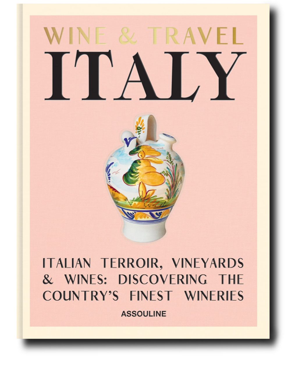 Assouline Wine & Travel Italy by Enrico Bernardo hardcover book - Pink von Assouline