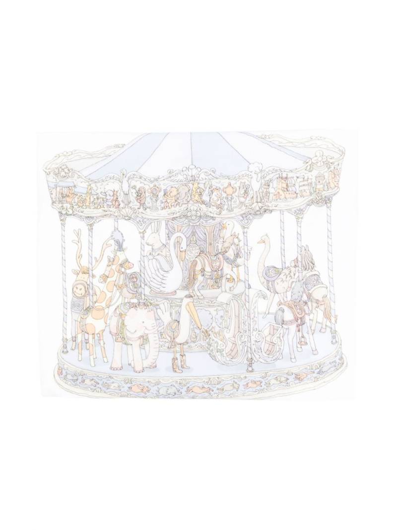 Atelier Choux Carousel fitted bead sheet - White von Atelier Choux