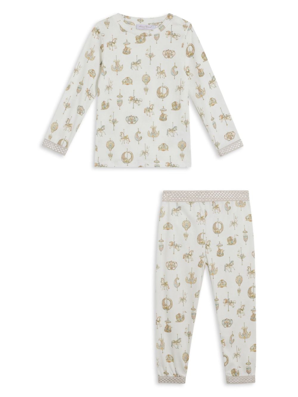 Atelier Choux Carousel pajama set - Neutrals von Atelier Choux