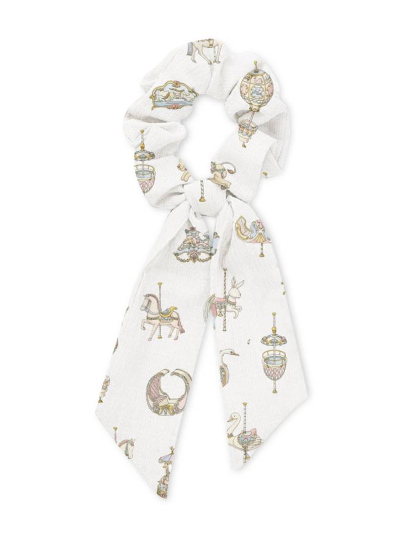 Atelier Choux Carousel scrunchie - White von Atelier Choux