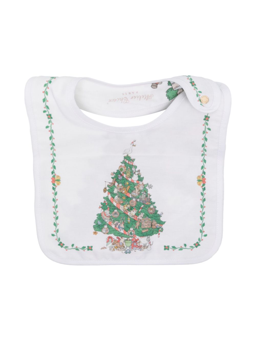 Atelier Choux Christmas bib - White von Atelier Choux