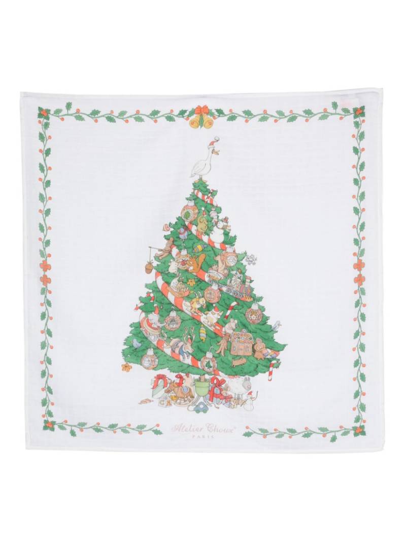 Atelier Choux Matin De Noel cotton swaddle - White von Atelier Choux