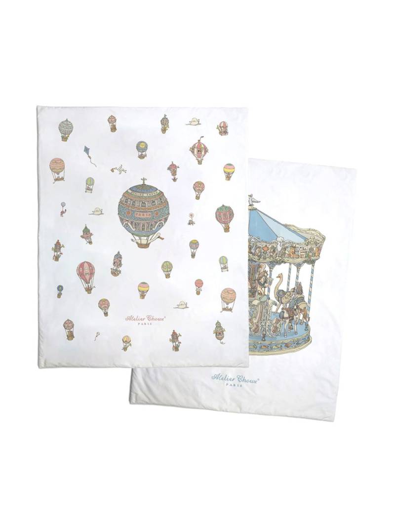 Atelier Choux balloon and carousel changing mat set - White von Atelier Choux