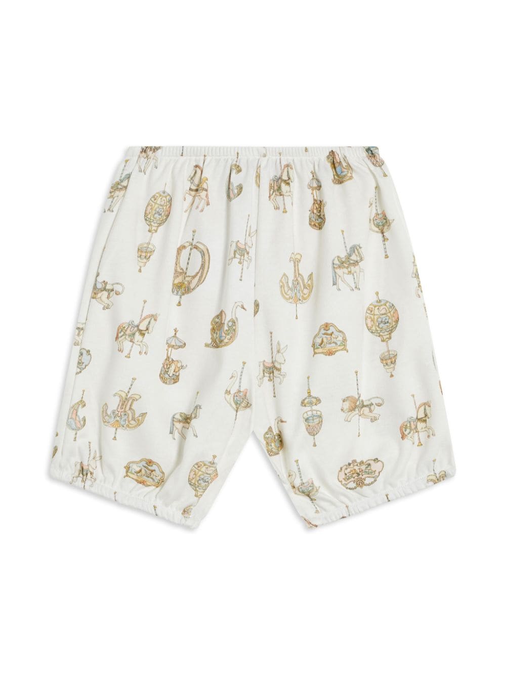 Atelier Choux carousel-print shorts - Neutrals von Atelier Choux