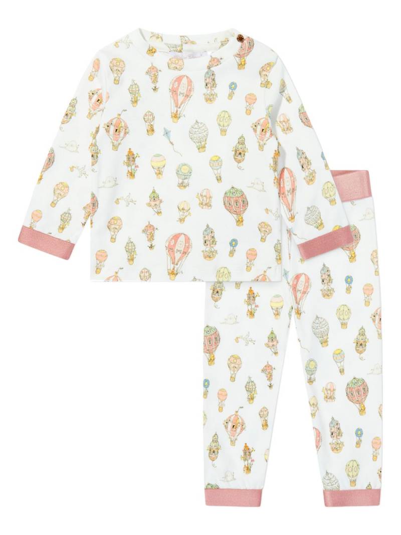 Atelier Choux graphic-print loungewear set - White von Atelier Choux