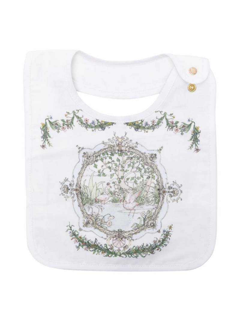 Atelier Choux illustration-print reversible bib - Neutrals von Atelier Choux