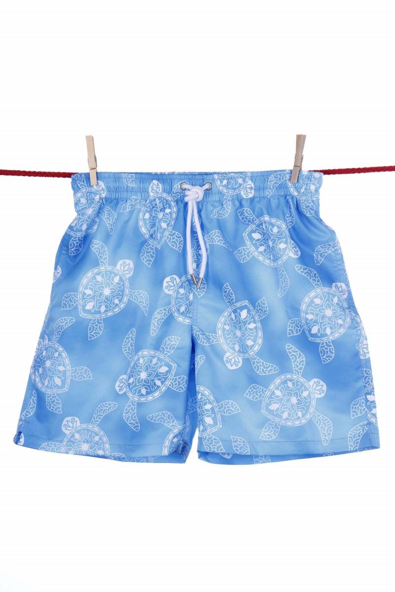 Einfarbige, Süße Badeshorts - Modell Ibiza Herren Hellblau S von Atelier F&B