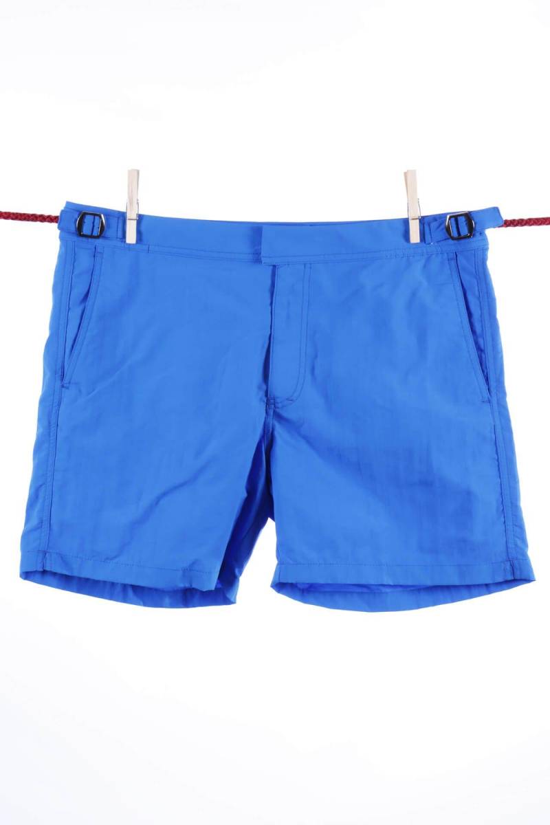 Einfarbige Badeshorts In Indigo - Modell Formentera Herren Blau S von Atelier F&B