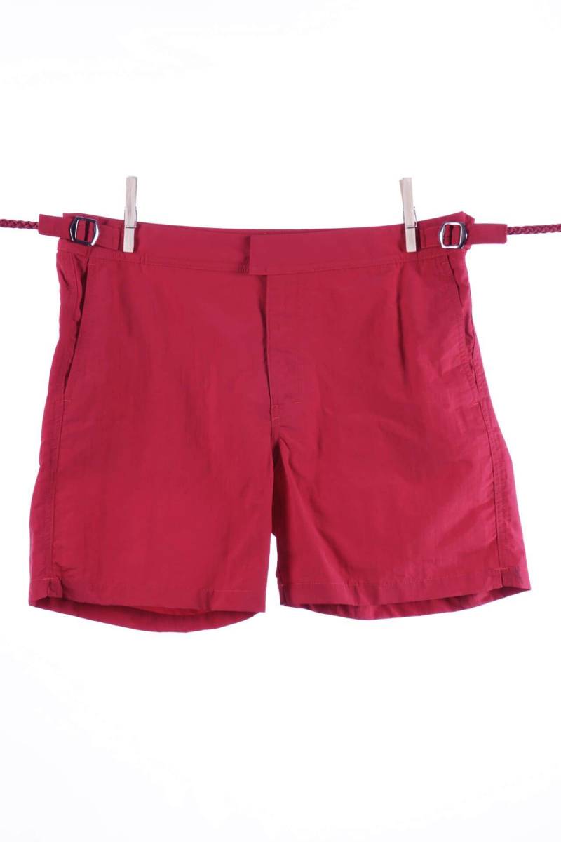 Einfarbige Badeshorts In Kirschrot - Modell Formentera Herren Rot XL von Atelier F&B