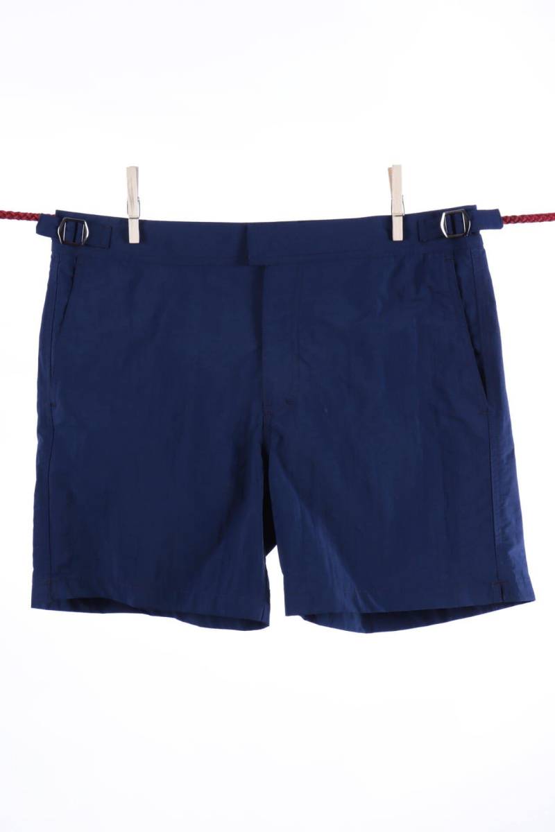 Einfarbige Marine-badeshorts - Modell Formentera Herren Dunkelblau L von Atelier F&B