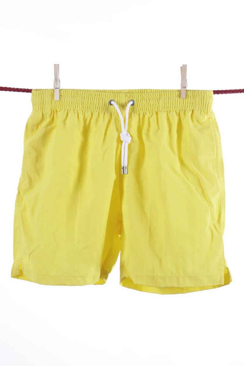 Einfarbige Zitronen-badeshorts - Ibiza-modell Herren Gelb Bunt XXL von Atelier F&B