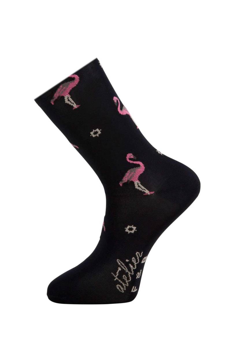 Flamingo-socken Herren Dunkelblau ONE SIZE von Atelier F&B