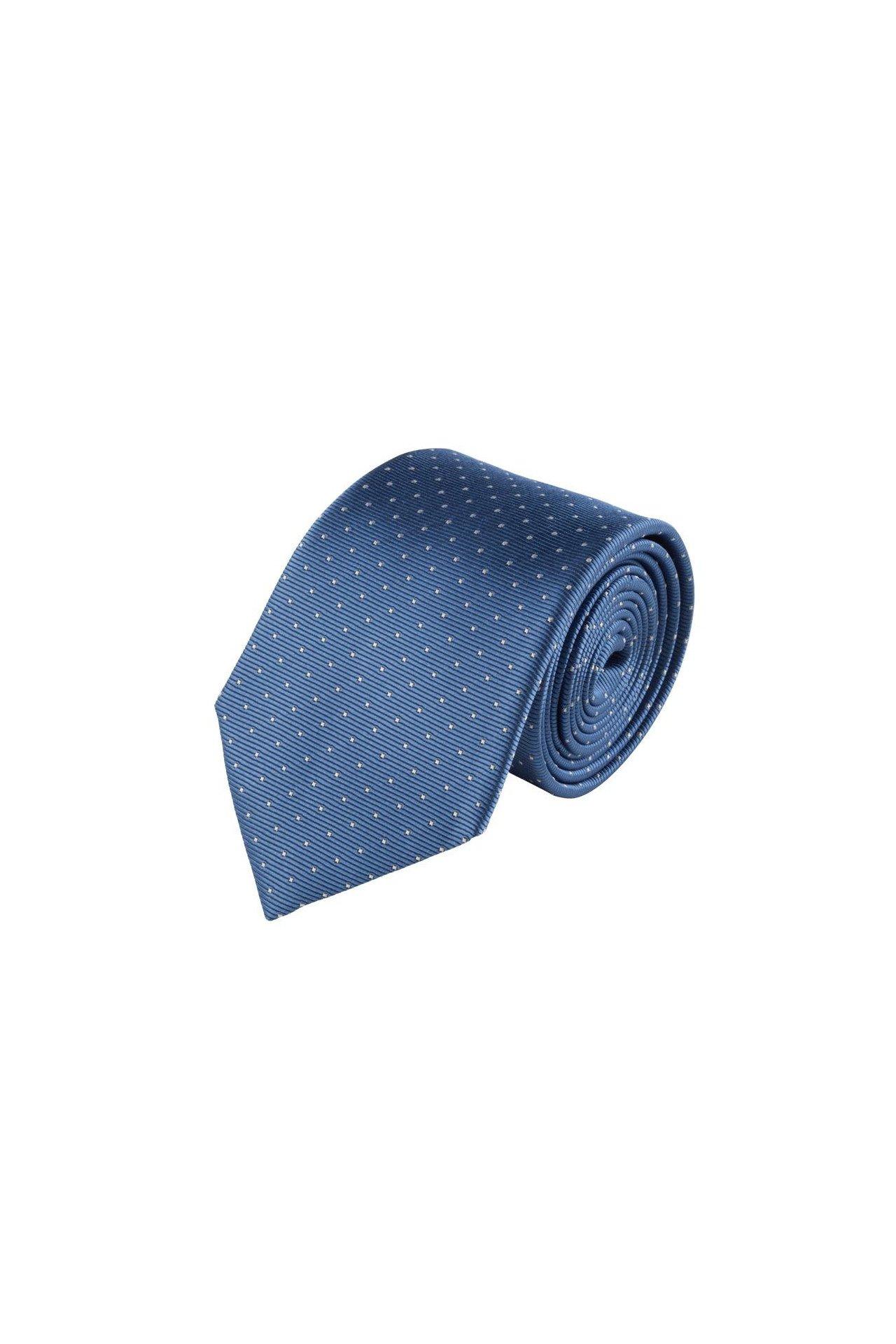 Klassische Tupfen-krawatte Herren Blau ONE SIZE von Atelier F&B