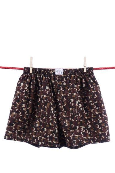 Camouflage-boxershorts Herren Braun L von Atelier F&B