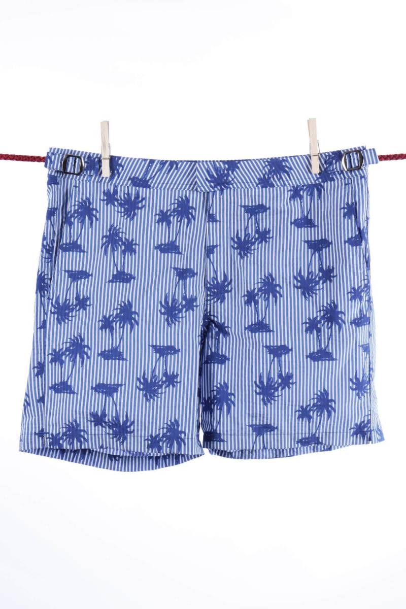 Badeshorts Florida - Modell Formentera Herren Blau M von Atelier F&B