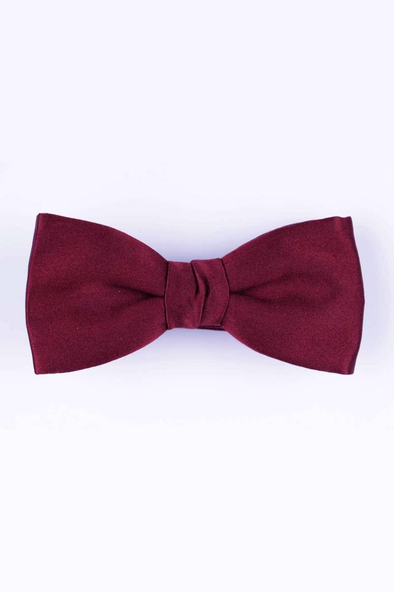 Nœud Papillon Noué Uni En Soie Herren Rot ONE SIZE von Atelier F&B