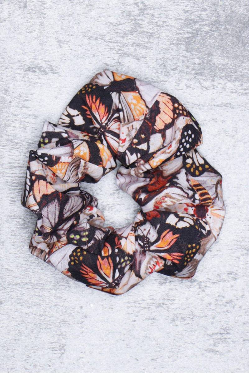 Der Große Schmetterling Scrunchie Damen Orange ONE SIZE von Atelier F&B