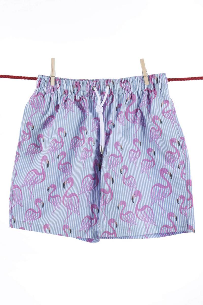 Flamingo-badeshorts - Ibiza-modell Herren Violett S von Atelier F&B