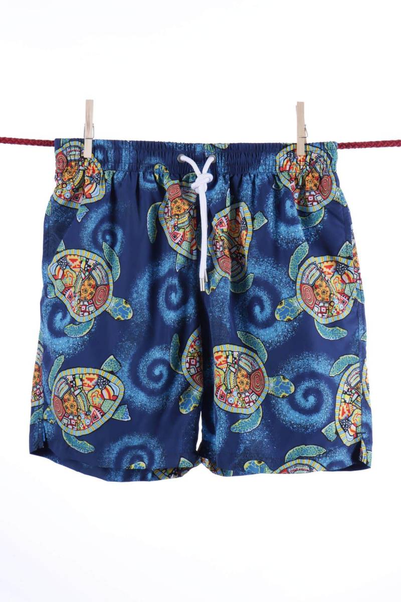 Turtle Vortex Badeshorts - Ibiza-modell Herren Blau S von Atelier F&B