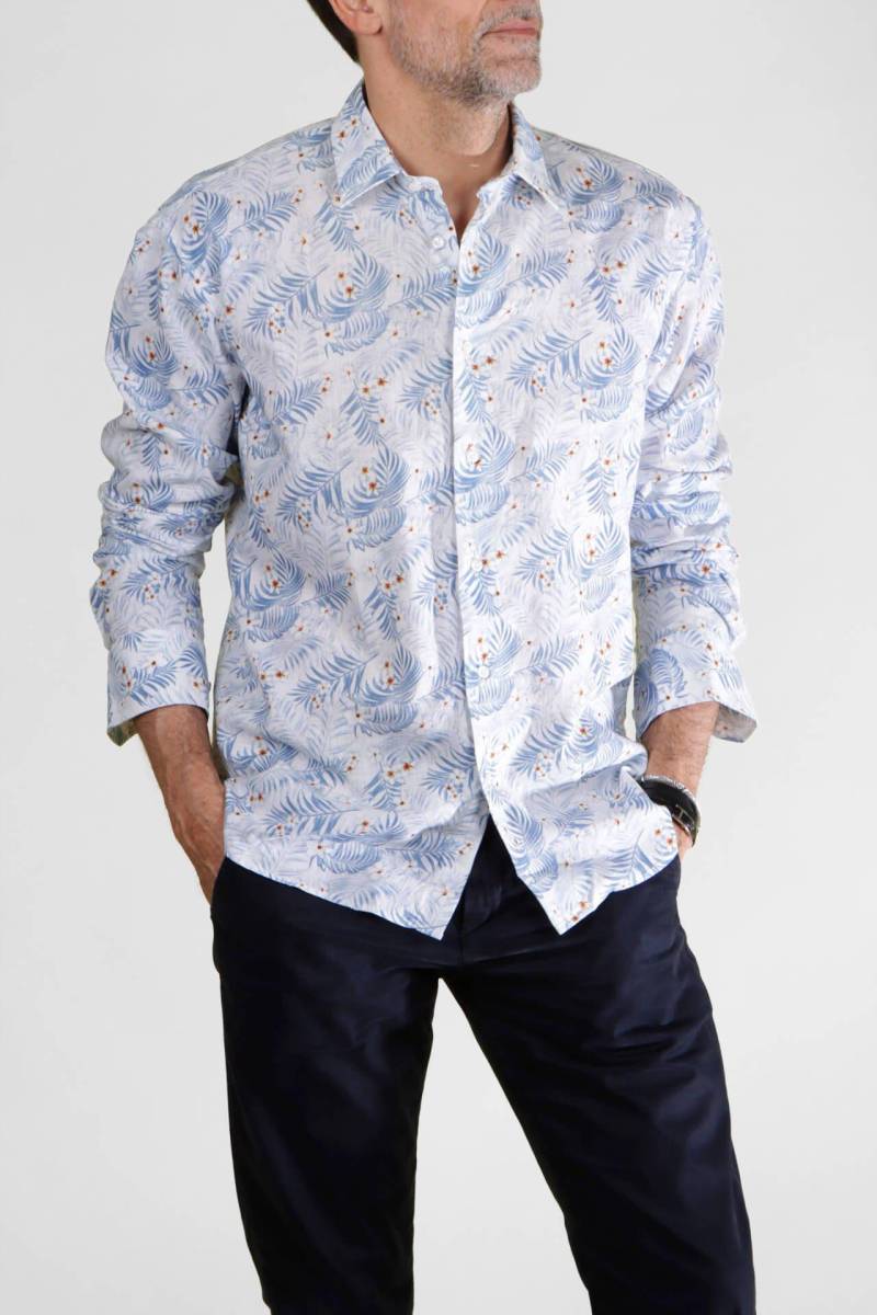 Aloha-shirt Herren Hellblau XXL von Atelier F&B