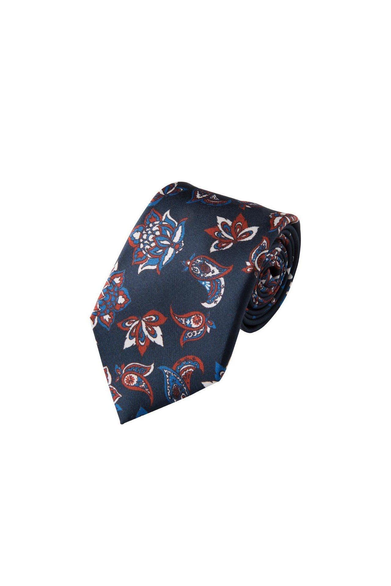 Paisley-krawatte Aus Seide Herren Dunkelblau ONE SIZE von Atelier F&B