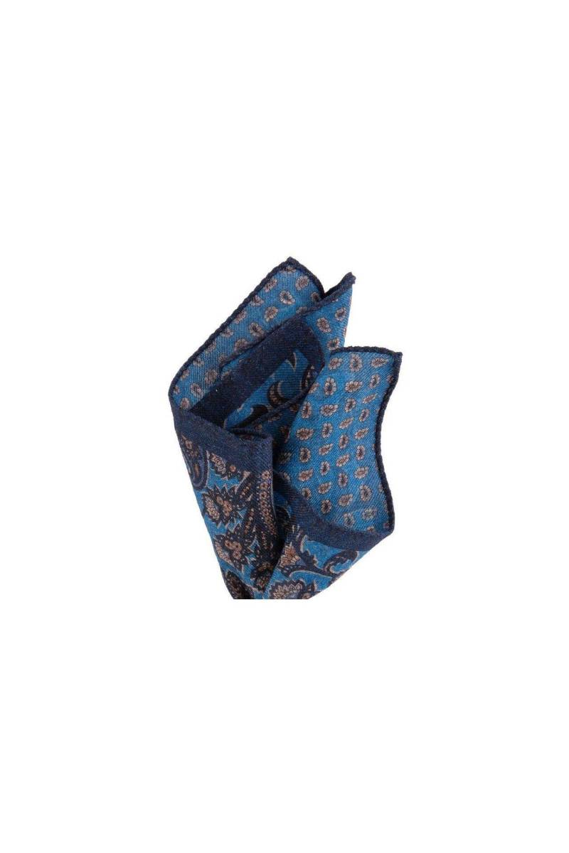 Einstecktuch Mit 2 Wollmotiven Herren Blau von Atelier F&B