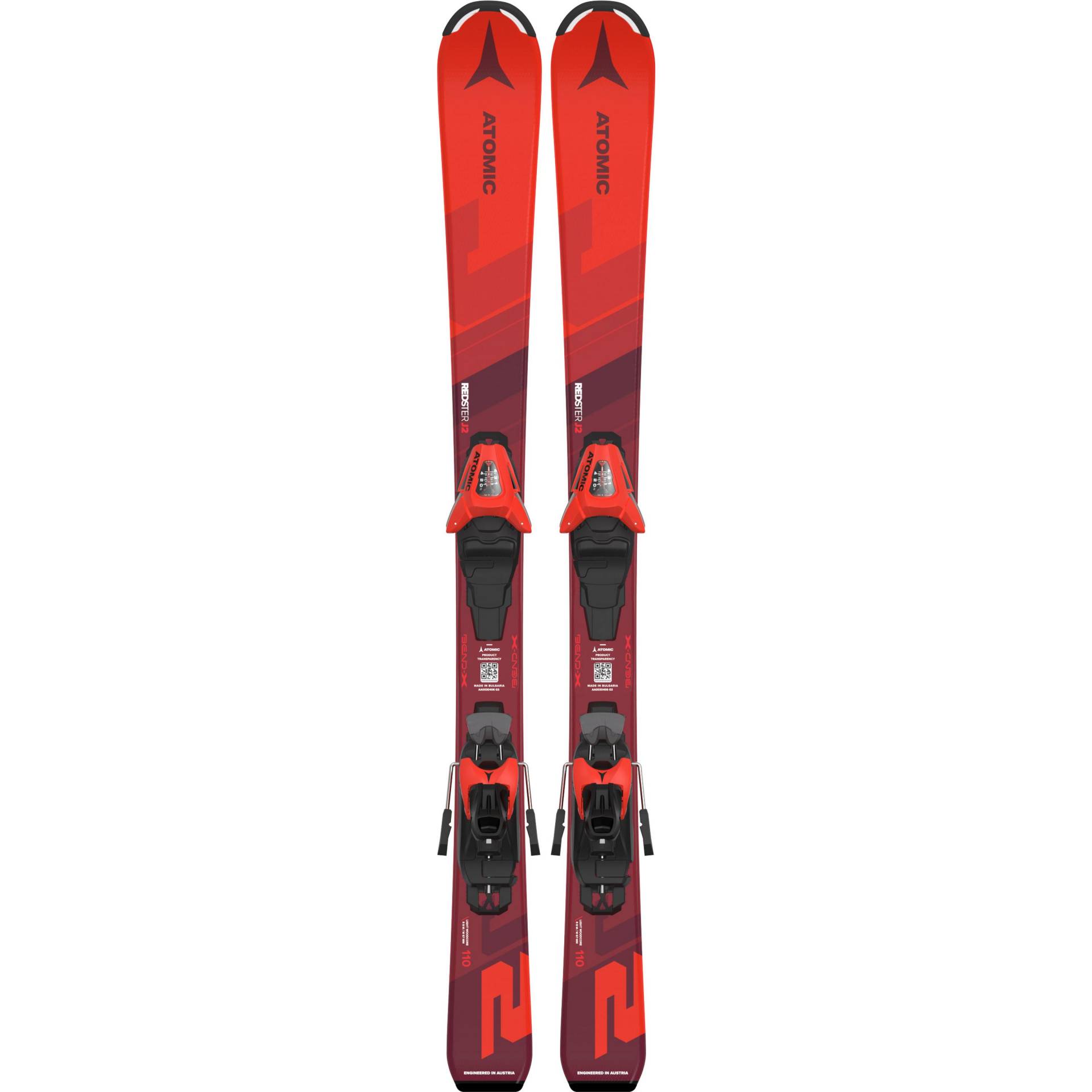 ATOMIC REDSTER J2 100-120 + C 5 GW 24/25 Carving Ski Kinder von Atomic