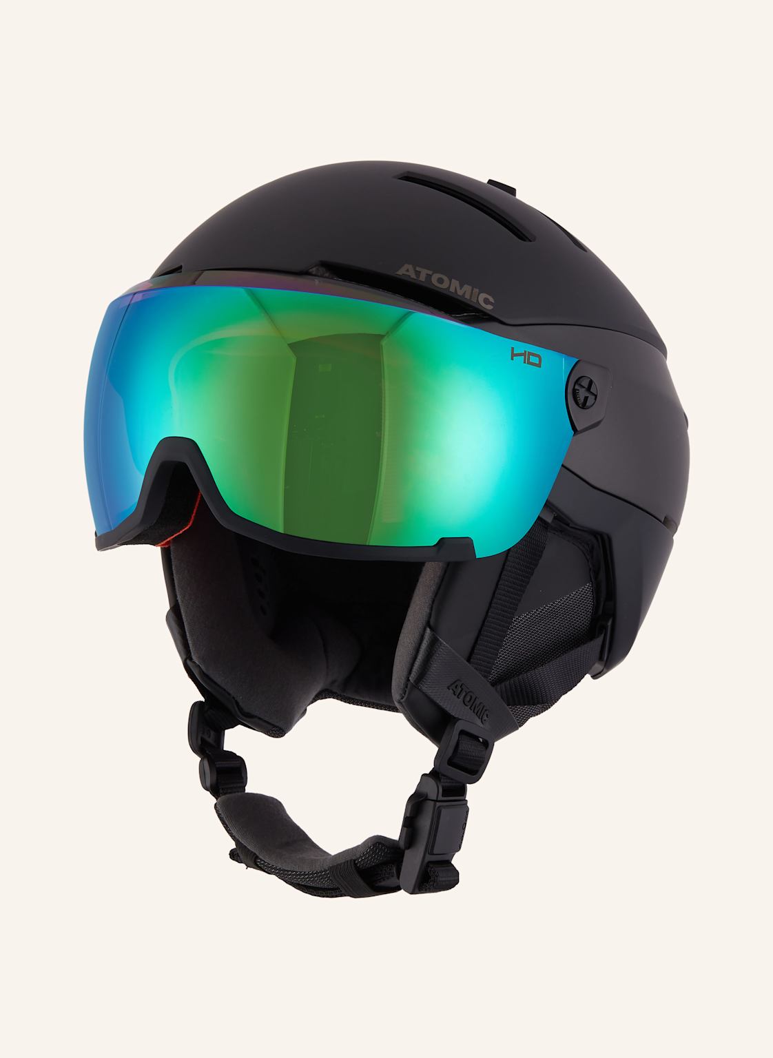 Atomic Skihelm Savor Gt Amid Visor Hd schwarz von Atomic