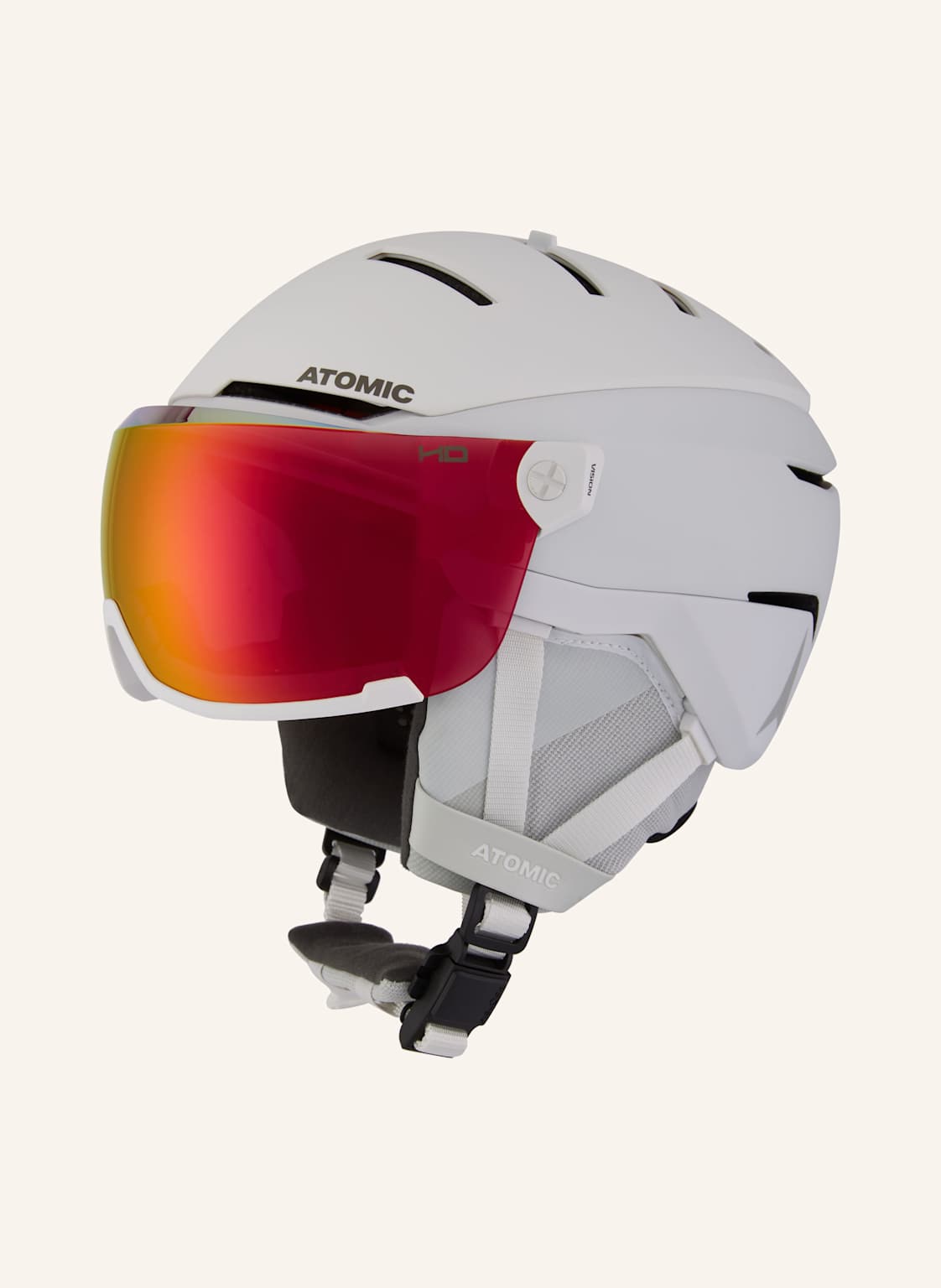 Atomic Skihelm Savor Gt Amid Visor weiss von Atomic