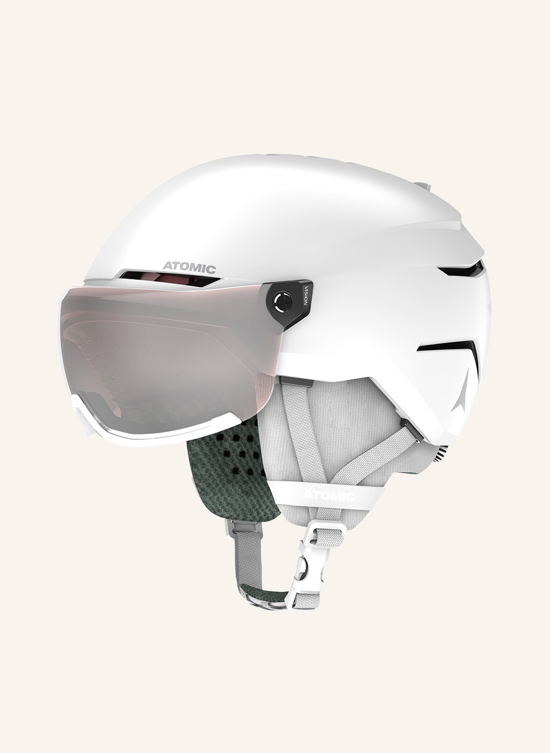 Atomic Skihelm Savor Visor weiss von Atomic