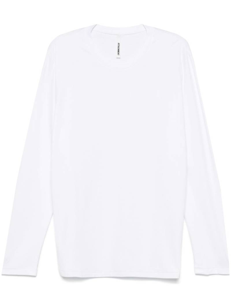 Attachment cotton T-shirt - White von Attachment