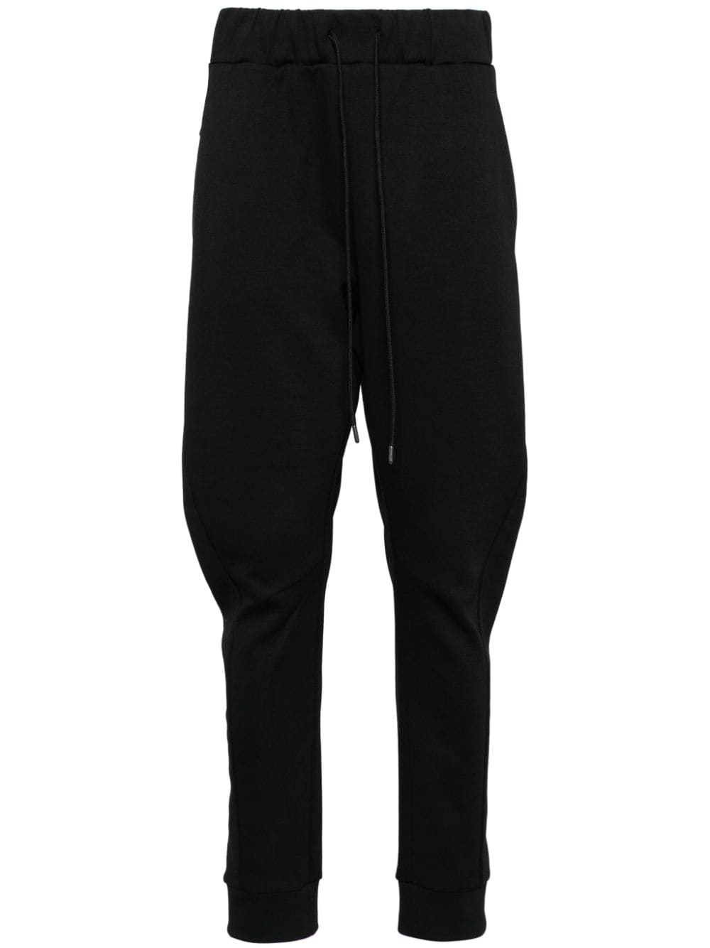 Attachment drawstring-waistband trousers - Black von Attachment