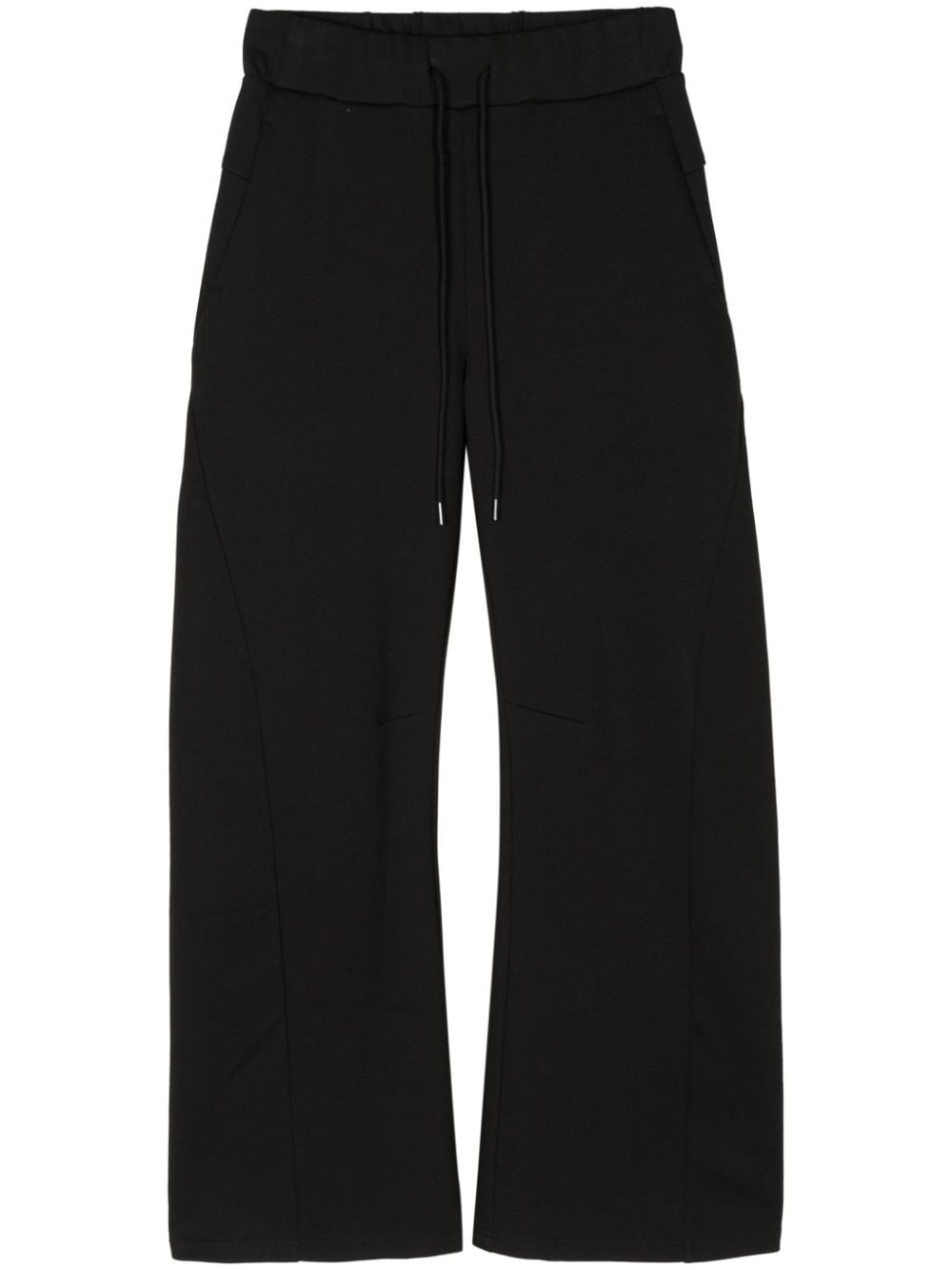 Attachment drawstring-waistband wide-leg trousers - Black von Attachment