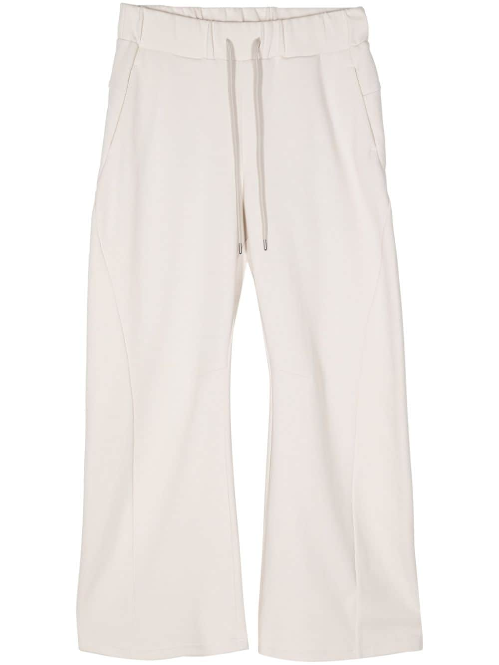 Attachment drawstring-waistband wide-leg trousers - Neutrals von Attachment