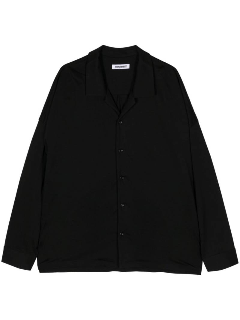 Attachment long-sleeve cotton shirt - Black von Attachment