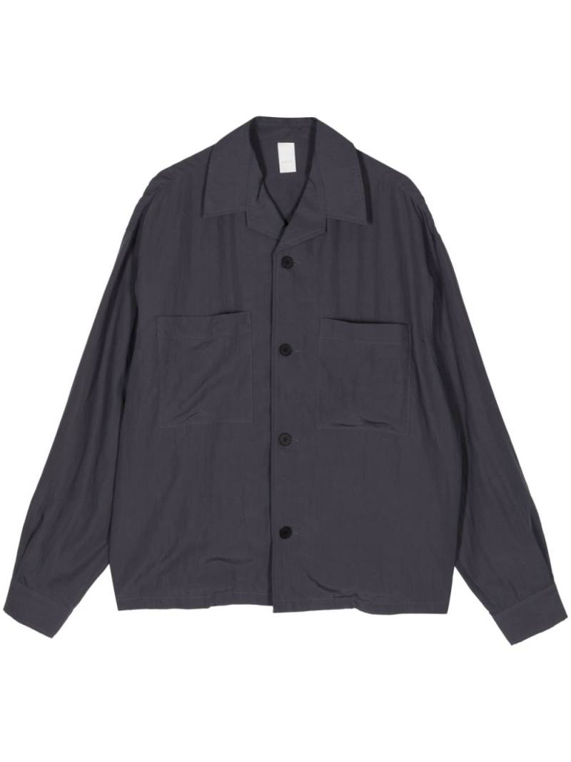 Attachment lyocell-blend long-sleeved shirt - Blue von Attachment