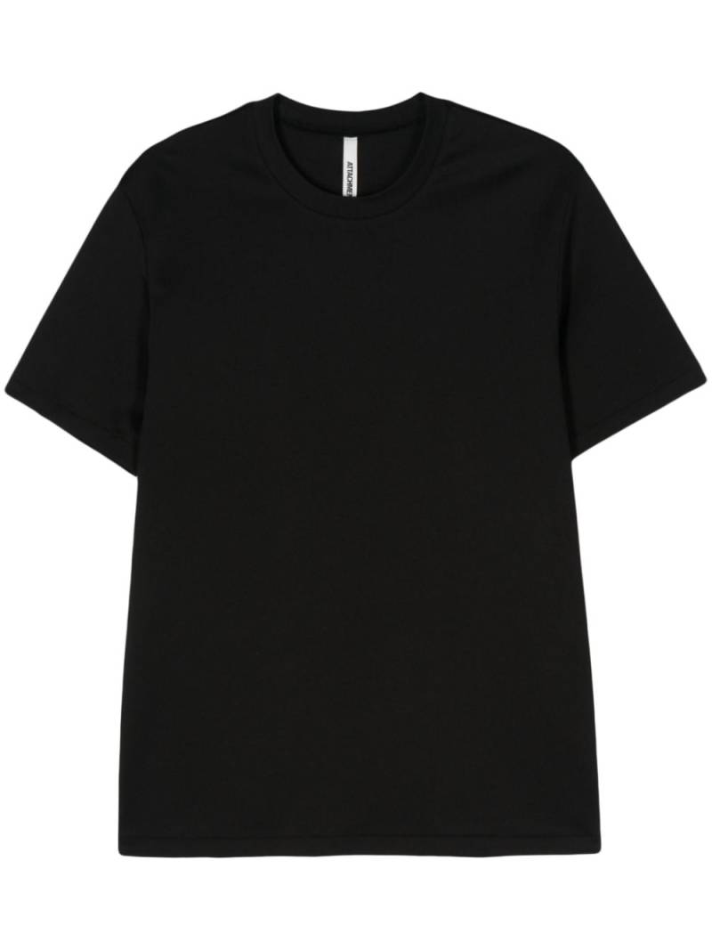 Attachment short-sleeve cotton T-shirt - Black von Attachment