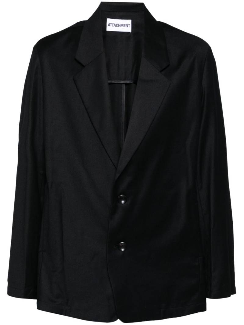 Attachment single-breasted blazer - Black von Attachment