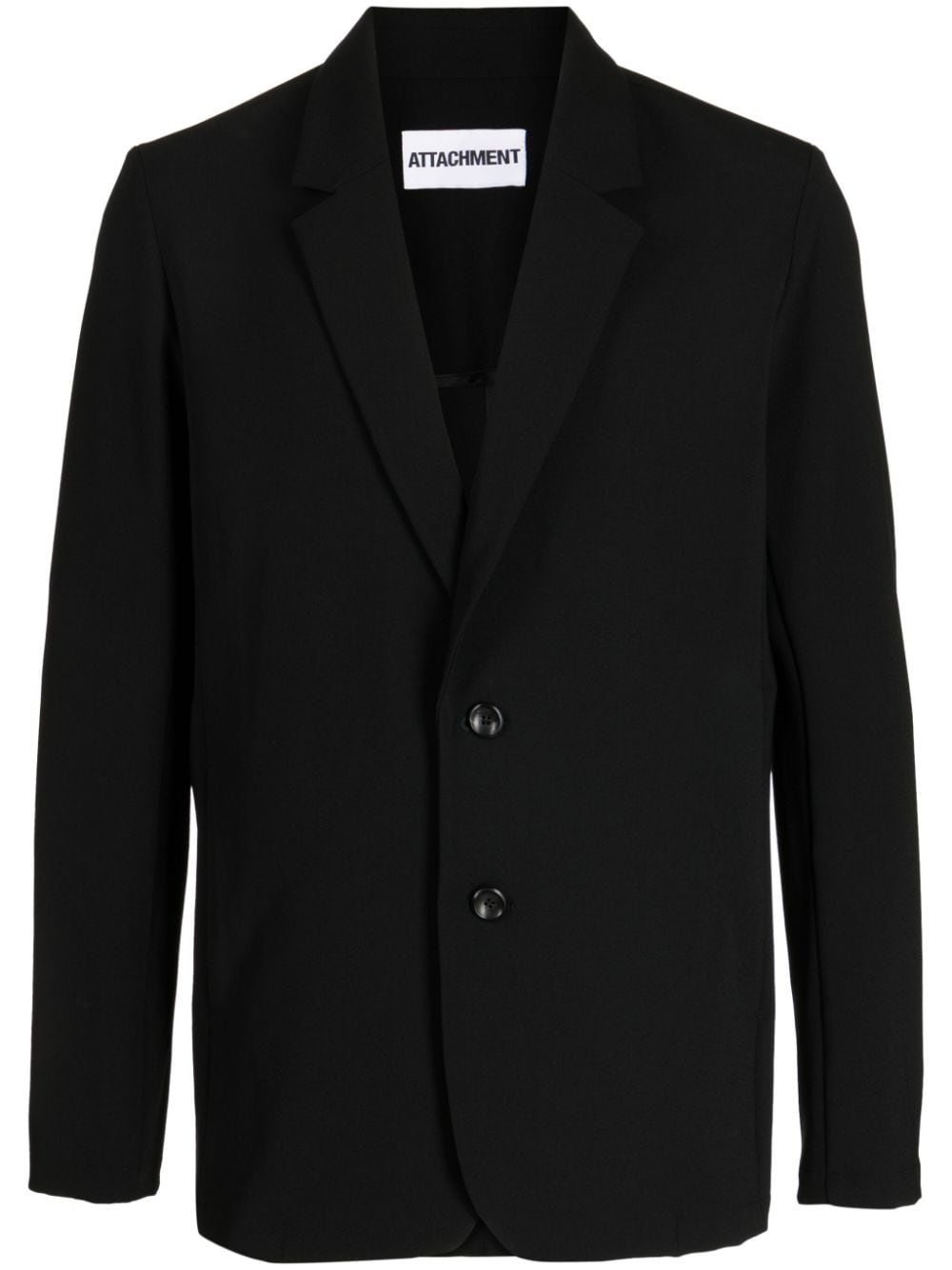 Attachment single-breasted button-fastening blazer - Black von Attachment