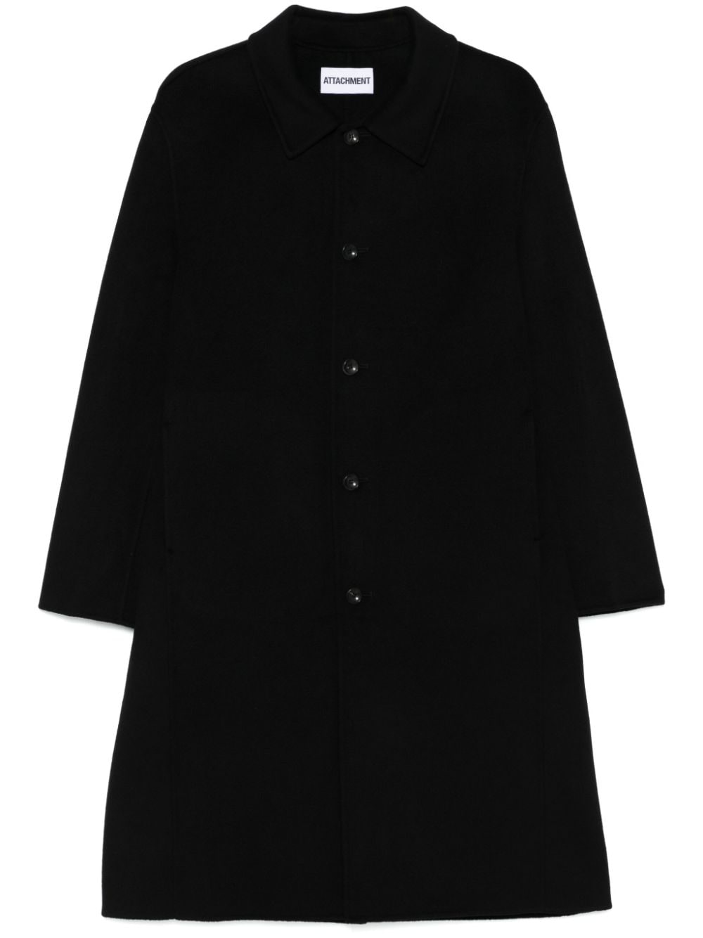 Attachment single-breasted coat - Black von Attachment