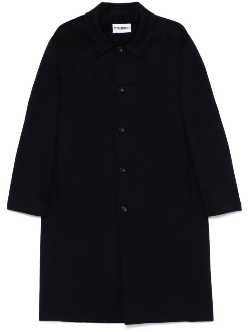 Attachment single-breasted coat - Blue von Attachment