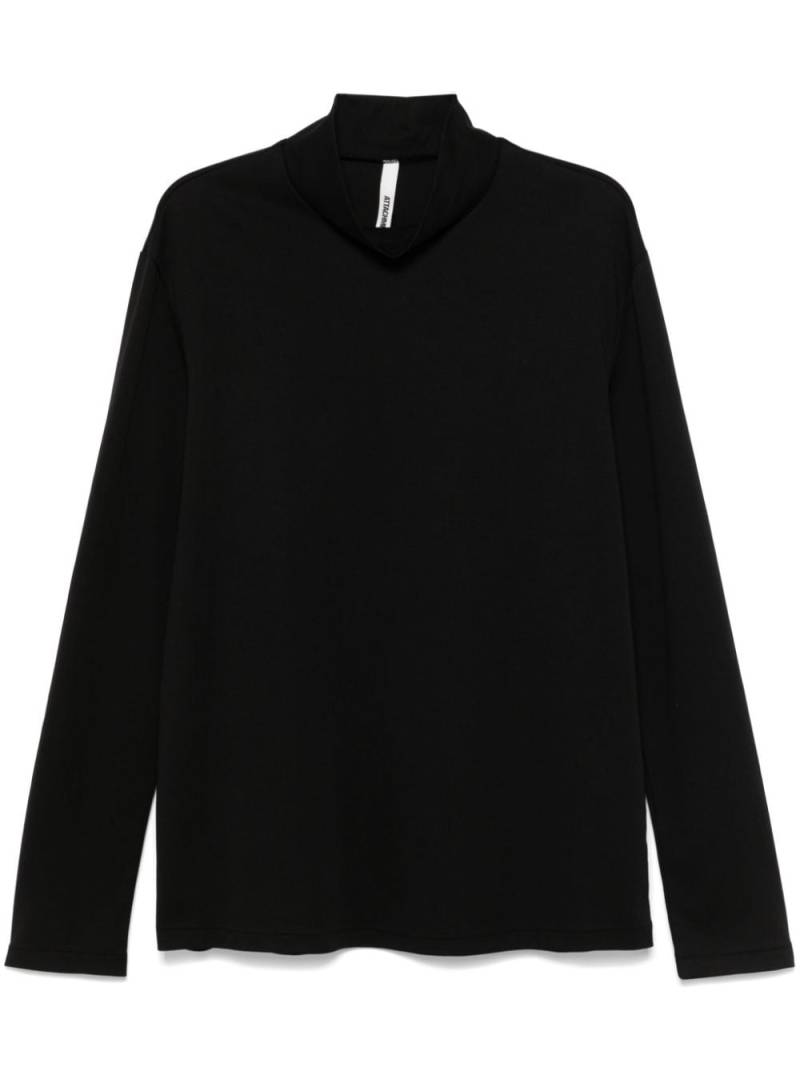 Attachment turtleneck T-shirt - Black von Attachment