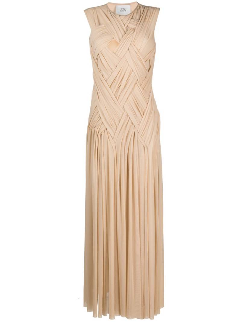 Atu Body Couture Emotional braided maxi dress - Neutrals von Atu Body Couture