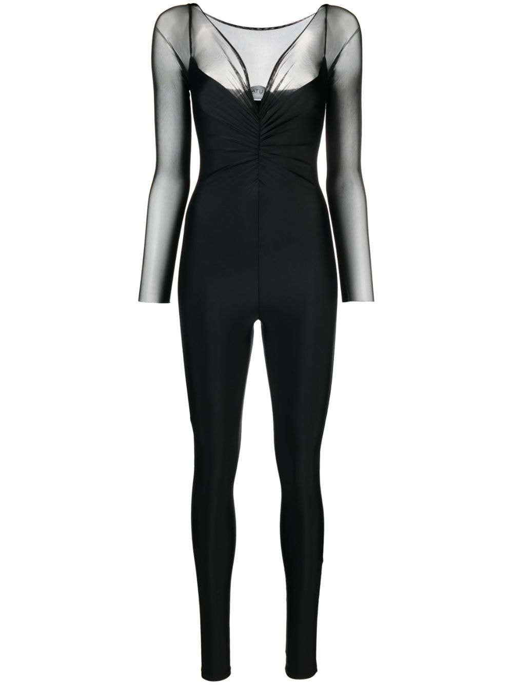 Atu Body Couture V-neck bodycon jumpsuit - Black von Atu Body Couture