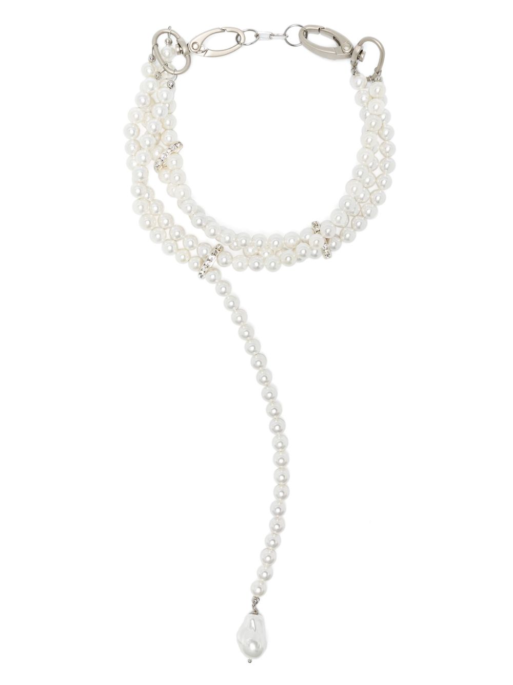 Atu Body Couture bead-chain choker necklace - White von Atu Body Couture