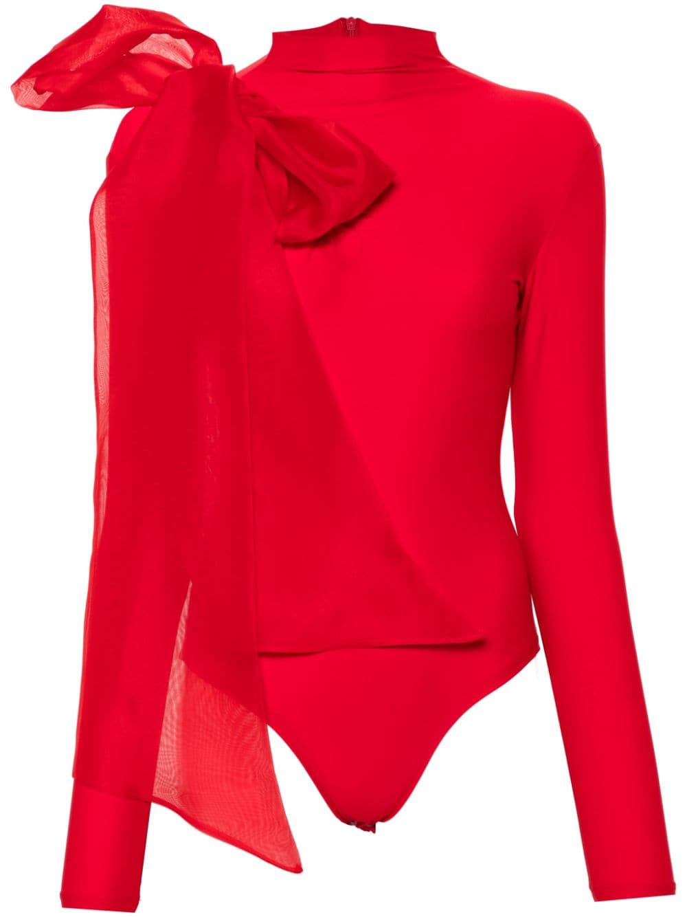 Atu Body Couture draped-detail bodysuit - Red von Atu Body Couture