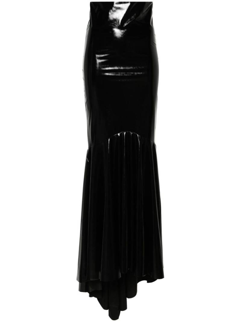 Atu Body Couture patent-finish maxi skirt - Black von Atu Body Couture