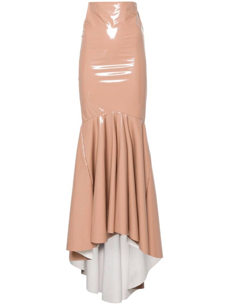 Atu Body Couture patent-finish mermaid skirt - Neutrals von Atu Body Couture