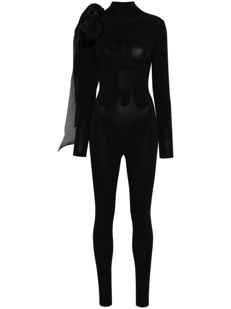 Atu Body Couture ruched draped jumpsuit - Black von Atu Body Couture